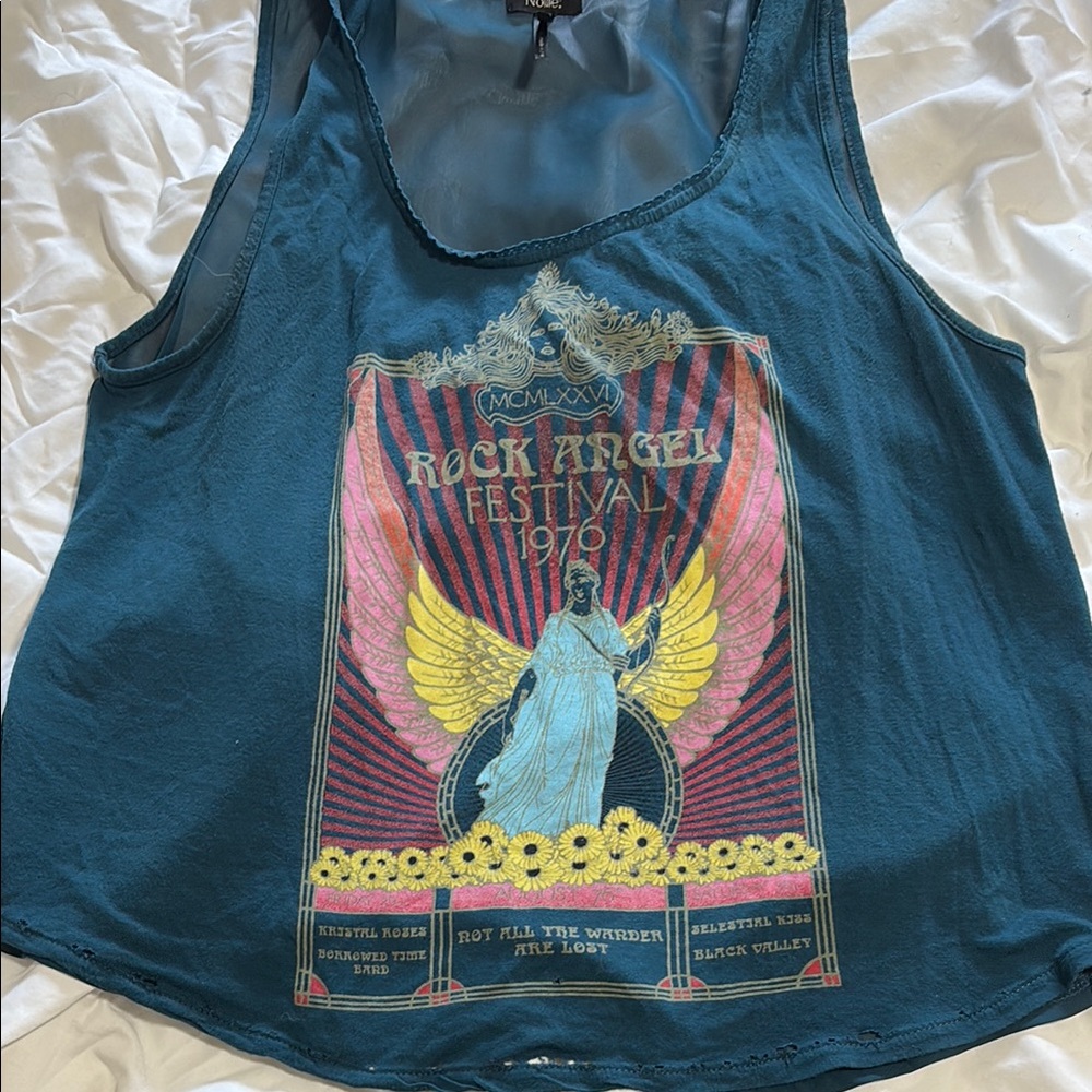 Rock Angel Festival Graphic Tank Top
